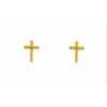 Pendientes Plata Cruz