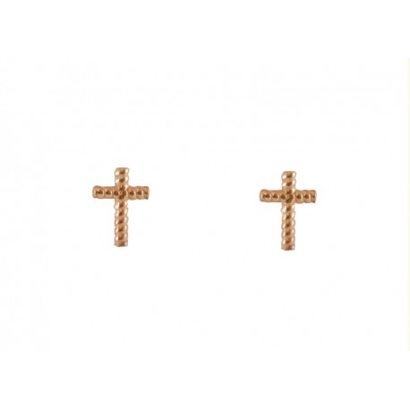 Pendientes Plata Cruz