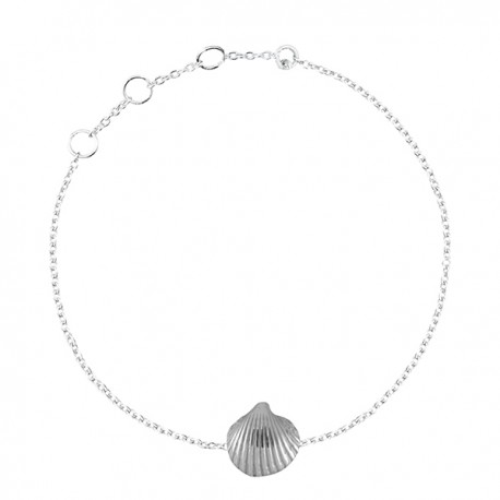 Pulsera Plata Concha