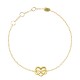 Pulsera Plata Corazon Infinito