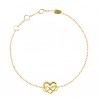 Pulsera Plata Corazon Infinito