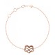 Pulsera Plata Corazon Infinito