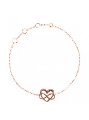 Pulsera Plata Corazon Infinito