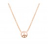 Collar Plata Simbolo Paz