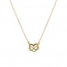 Collar Plata Corazon + Infinito