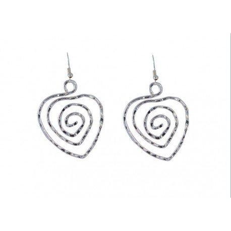 Pendientes Corazón Espiral