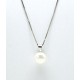Cadena Plata + Colgante Plata Y Perla