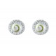 Pendiente Plata y Simil + Shell 10MM.