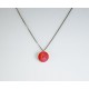 Cadena Plata + Colgante Swarovski Naranja