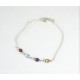 Pulsera Rodio + 4 Piezas Swarovski