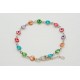Pulsera Plata Con Swarovski Rainbow