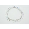 Pulsera Plata + Swarovski Cristal Aurora Boreal