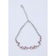 Pulsera Rodio + Swarovski Cristal Rosa