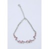 Pulsera Rodio + Swarovski Cristal Tonos Rosas