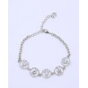 Pulsera Rodio + Swarovski Cristal