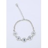 Pulsera Rodio + Swarovski Cristal Montana
