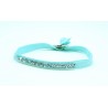 Pulsera Cinta Turquesa + Tira Swarovski