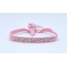 Pulsera Cinta Rosa + Tira Swarovski