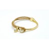 Pulsera Trenzada Color Gold + Motivo Swarovski