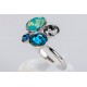 Anillo Swarovski tonos azules