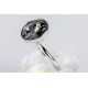 Anillo Rodio + Swarovski Black Diamond