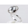 Anillo Rodio + Swarovski Cristal