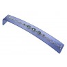 Pulsera Rodio + Swarovski Cristal Azul