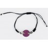 Pulsera Cordon + Swarovski Amatista