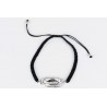 Pulsera Cordon Trenzado + Swarovski y Strass