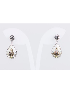 Pendiente Swarovski Cristal Silver Shadow