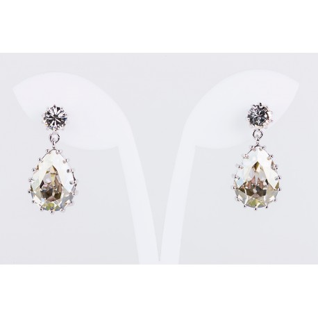 Pendiente Swarovski Cristal Silver Shadow