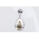 Pendiente Swarovski Cristal Silver Shadow