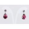 Pendiente Swarovski Cristal Anti Pink