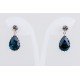 Pendiente Swarovski Cristal Azul
