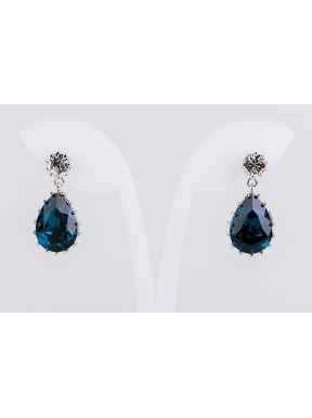 Pendiente Swarovski Cristal Azul
