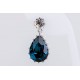 Pendiente Swarovski Cristal Azul