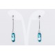 Pendiente Swarovski Cristal Turquesa