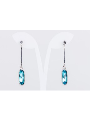 Pendiente Swarovski Cristal Turquesa