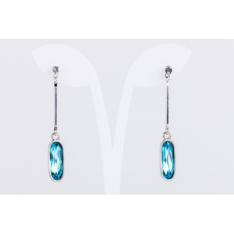 Pendiente Swarovski Cristal Turquesa