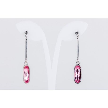 Pendiente Swarovski Cristal Rosa