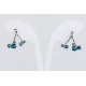 Pendiente Swarovski Cristal Turquesa