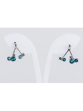Pendiente Swarovski Cristal Turquesa