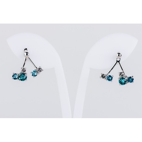 Pendiente Swarovski Cristal Turquesa
