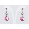 Pendiente Swarovski Cristal Light Rose