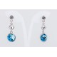 Pendiente Swarovski Cristal Aqua