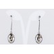 Pendiente Swarovski Cristal Silver Shade