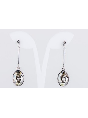 Pendiente Swarovski Cristal Silver Shade