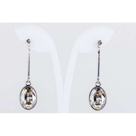 Pendiente Swarovski Cristal Silver Shade