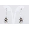 Pendiente Swarovski Cristal Silver Shade