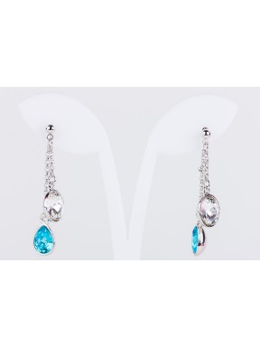 Pendiente Swarovski Cristal Turquesa